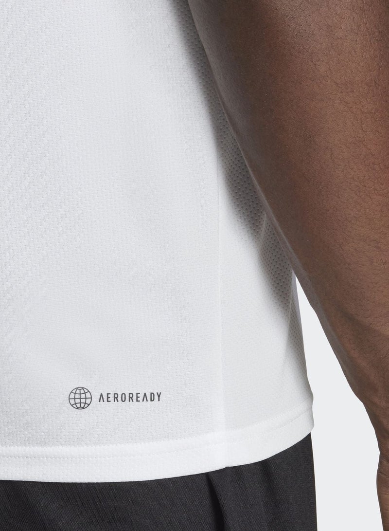 Adidas train essentials base 3-stripes training men t-shirt - Image 4